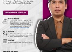 Mengungkap Persepsi Publik Lewat Media Sosial, Dosen Prodi S1 Psikologi UNP menjadi Pembicara dalam “Research methods Series”